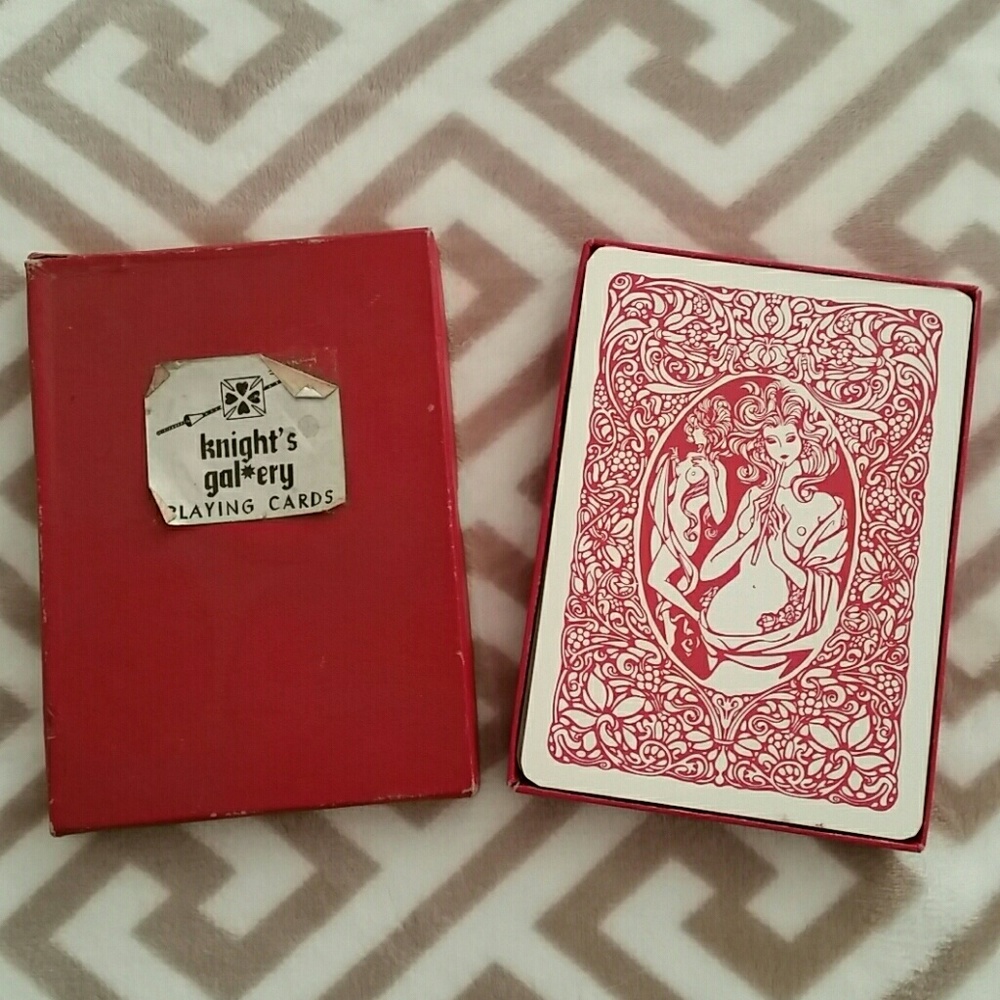 Vintage Knights Gallery Pin Up Playing Cards 5"X7"